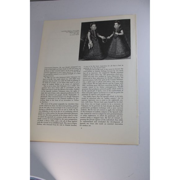 Diego Velazquez Print Maids of Honor vintage 54897 - Picture 5 of 5